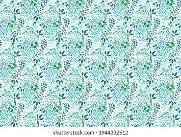 La margarita floral se mantiene sin fisuras en milímetros y estilo de libertad. Pequeña huella floral vintage para colores pastel. Adecuado para la lencería y la ropa de los niños, vestidos de verano Vector de doodle repetitivo