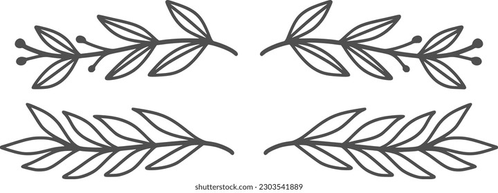 Floral divider, vector, design, illustration, graphic, clipart