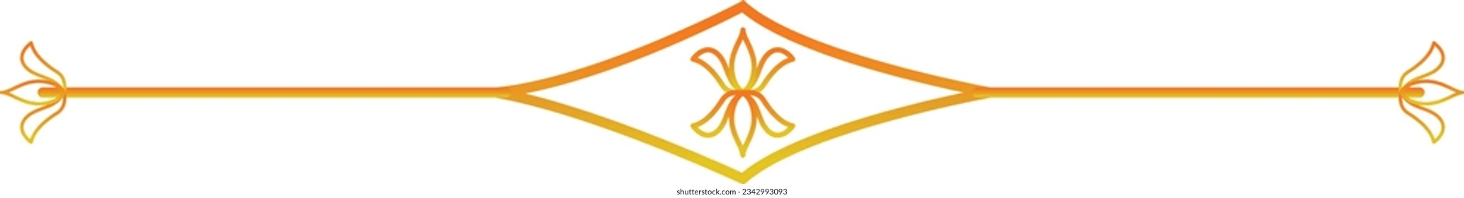 Floral dividers decoration elements, Set of text delimiters for your projects. Vector illustration.