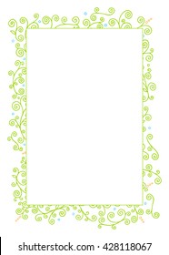 Floral Doodle Frame