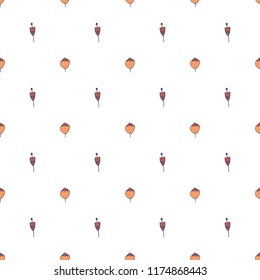 floral doodle pattern, seamless, cute orange conditional flowers, lots of space, eps8