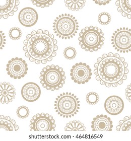 Floral doodle seamless background texture vector pattern