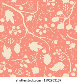 Floral and doodle Seamless Pattern. For backgrounds, wallpapers, fabric, prints, textiles, wrapping, cards, swatches, t-shirts, blankets, pillows, etc. Unique Delicate Design. Vector Illustration.