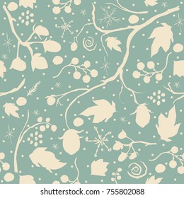 Floral and doodle Seamless Pattern. For backgrounds, wallpapers, fabric, prints, textiles, wrapping, cards, swatches, t-shirts, scrapbooks, blankets, pillows, etc. Vector Illustration.