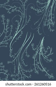 floral doodle, floral texture