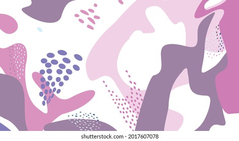 Floral dotted pattern with droplets. nature ornamental drawn texture. Flourish orgnic abstract backdrop with chaotic dots and shapes. Hand drawn background for fabric, gift wrap, wall art design