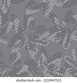 Floral dotted seamless pattern design for fashion textiles and graphics