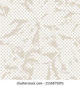 Floral dotted seamless pattern design for fashion textiles and graphics
