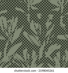 Floral dotted seamless pattern design for fashion textiles and graphics