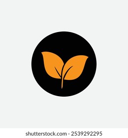 Floral dry icon vector ,leaf icon illustration