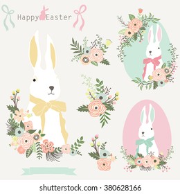 Floral Easter Bunny