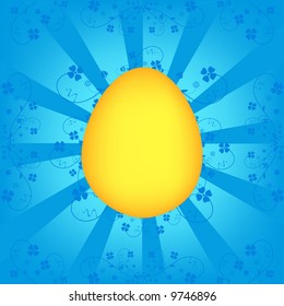 Floral Easter Egg background