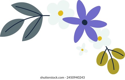 Floral Easter Ornament Vector Illustration