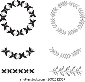 Floral, Elegant Circle Border styles.