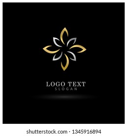 Floral Elegant Logo. Symbol & Icon Vector Template.