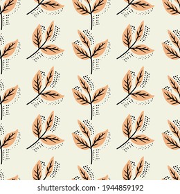 Floral elegant pattern fabric design 