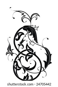 Floral element for design
