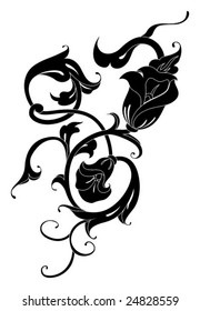 Floral element for design