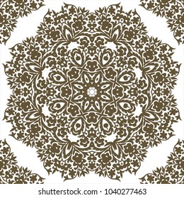 Floral element for design. Can be used for wallpaper, background, surface textures. EPS 8