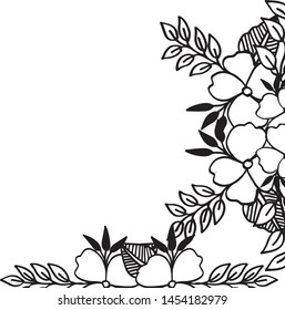 Floral element for design, pattern unique and elegant. Vector