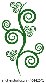 Floral Element for design, vector illustration, object isolated