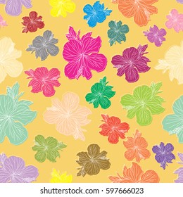 Floral element seamless background.