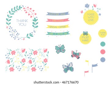 Floral elements and decoration 