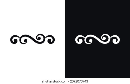 Floral elements for design black and white