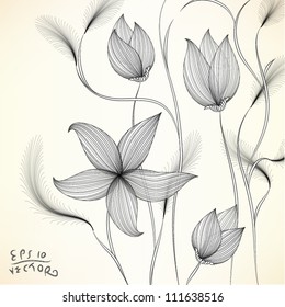 71,555 Black and white flower lily Images, Stock Photos & Vectors ...