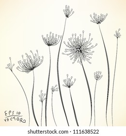 Floral Elements for design, EPS10 Vector background