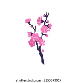 Blumenelemente. Blume und grüne Blätter. Moderner Stil Matisse minimalistisch.  Blumenposter, lade ein. Vektorgrafik-Arrangements für Grußkarten oder Einladungen