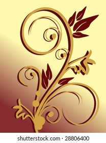 floral elements - vector