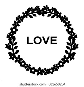 floral elements and wreath. Beautiful florals for your design