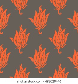 Floral elements for your design: wallpaper, pattern fills, web sites. Seamless pattern