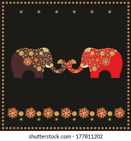 Floral elephant