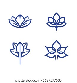 Floral Emblem Design for Wellness Spa and Nature Brand