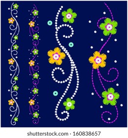 floral embroidery
