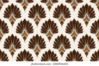 Diseño de bordado floral, patrón étnico para fondo o tapiz. Ideas para el diseño de patrones para textiles, batik, cortinas, ropa o decoraciones. Ilustración vectorial