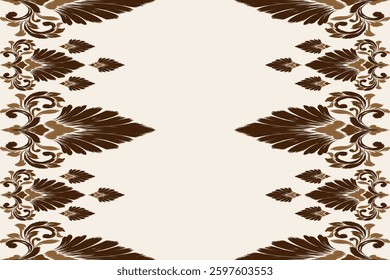 Floral embroidery design, ethnic pattern for background or tapestry. Ideas for designing patterns for textiles, batik, curtains, clothing or decorations. Vector illustration	