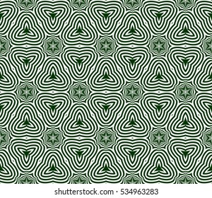 floral endless geometric pattern. modern seamless vector illustration. for design, wallpaper, party invitation. green, silver color
