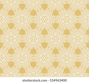 floral endless geometric pattern. seamless vector illustration. for design, wallpaper, invitation. golden, silver color