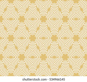 floral endless geometric pattern. seamless vector illustration. for design, wallpaper, invitation. golden, silver color