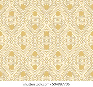 floral endless geometric pattern. seamless vector illustration. for design, wallpaper, invitation. golden, silver color