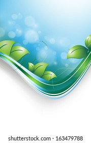 floral environmental vector frame with copy space. Eps10