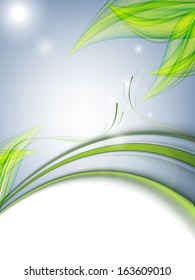 floral environmental vector frame with copy space. Eps10