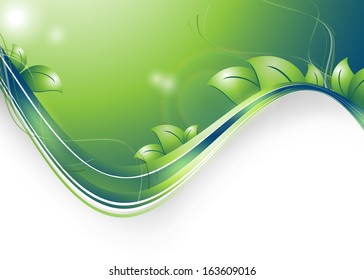 floral environmental vector frame with copy space. Eps10