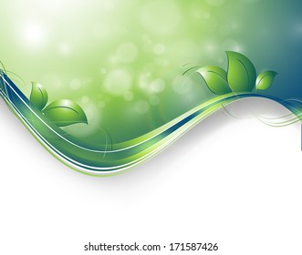 floral environmental vector frame with copy space. Eps10