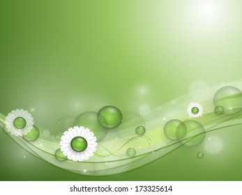 floral environmental vector frame with copy space. Eps10