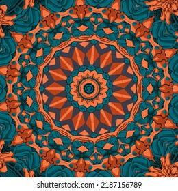 Floral ethnic festive pattern for fabric abstract vector