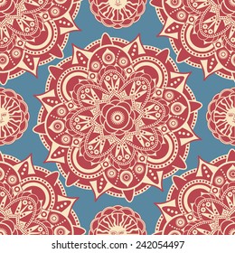 Floral ethnic ornamental pattern
